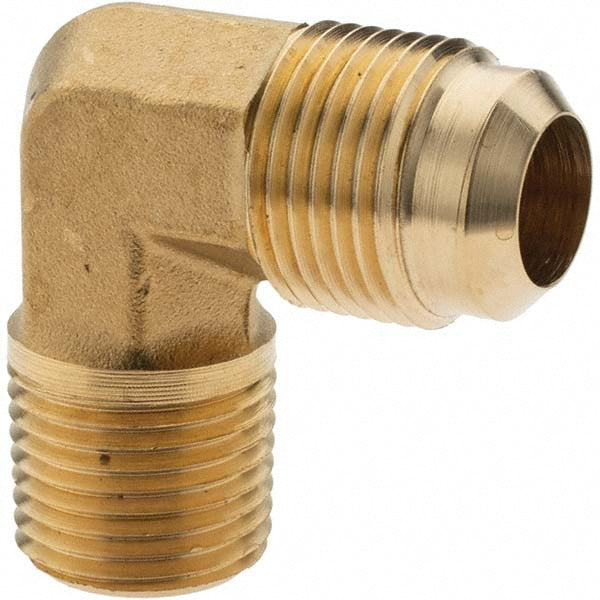 Parker BD-149F-10-8-1 Brass Flared Tube Male Elbow 5/8" Tube OD, 1/2-14 Thread, 45 ° Flared Angle