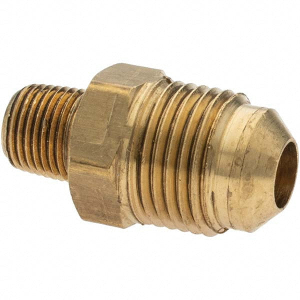 Parker -11022-2 Brass Flared Tube Connector 3/8" Tube OD, 1/8-27 Thread, 45 ° Flared Angle