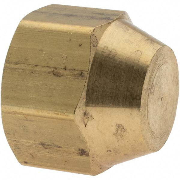 Parker -11011-6 Brass Flared Tube Cap 5/8" Tube OD, 7/8-14 Thread, 45 ° Flared Angle