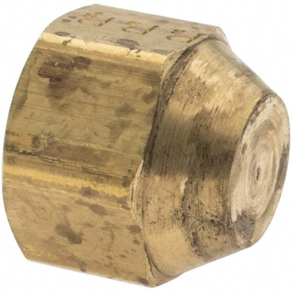 Parker -11011-3 Brass Flared Tube Cap 3/8" Tube OD, 5/8-18 Thread, 45 ° Flared Angle