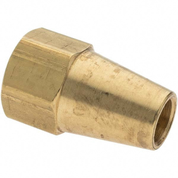 Parker 11003 Brass Flared Tube Long Nut 5/16" Tube OD, 1/2-20 Thread, 45 ° Flared Angle