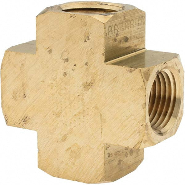Parker -10850-2 Industrial Pipe Female Cross 1/2" Female Thread, FNPTF