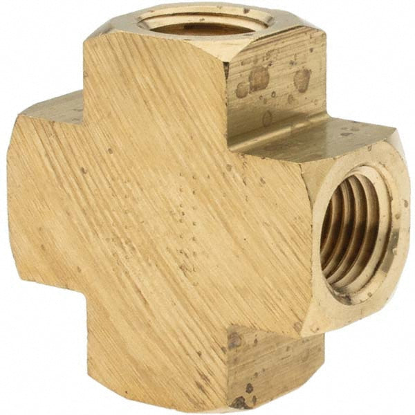 Parker 10850 Industrial Pipe Female Cross 1/4" Female Thread, FNPTF