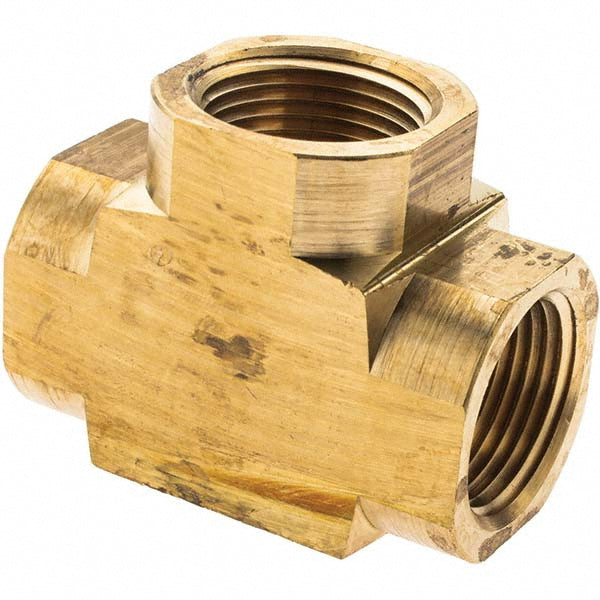 Parker -10847-1 Industrial Pipe Female Tee 3/4" Female Thread, FNPTF