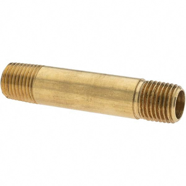 Parker 10837 Industrial Pipe Long Nipple 1/4" Male Thread, MNPTF