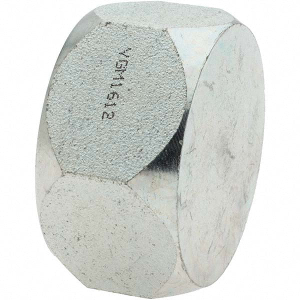 Brennan 10449 Steel Flared Tube Cap 1-1/4" Tube OD, 1-5/8-12 Thread, 37 ° Flared Angle
