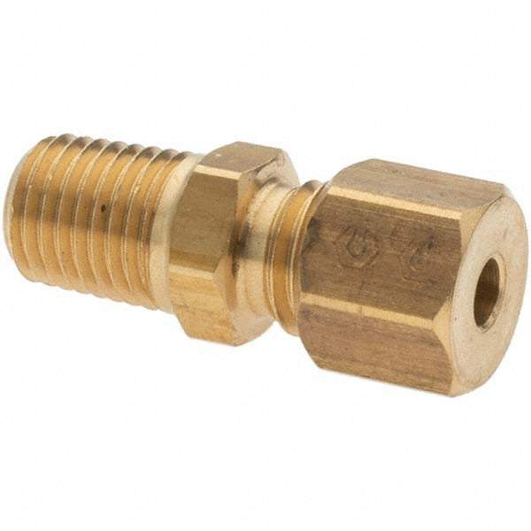 Value Collection -10744-2 Push-To-Connect Tube to Male & Tube to Male NPTF Tube Fitting 1/16-27 Thread, 1/8" OD