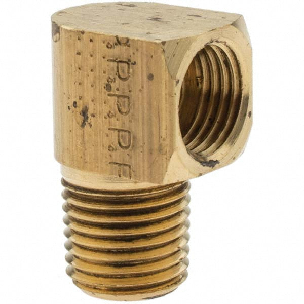 Parker -11080-6 Brass Flared Tube Inverted Male Elbow 5/16" Tube OD, 1/4-18 Thread