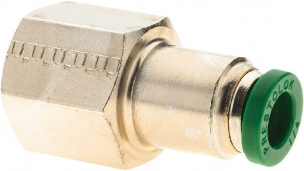 Parker -12501-1 Push-To-Connect Tube to Female & Tube to Female NPT Tube Fitting Female Connector, 1/4" Thread, 1/4" OD