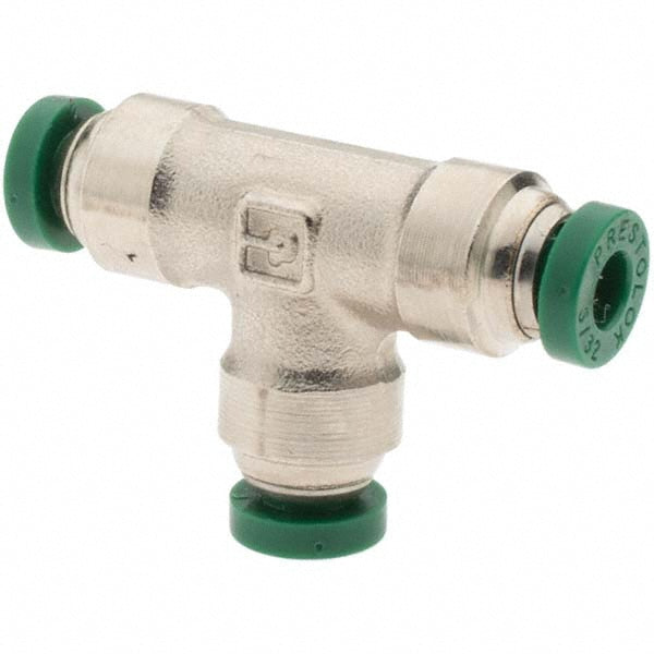Parker 12566 Push-To-Connect Tube to Tube Tube Fitting Union Tee, 5/32" OD