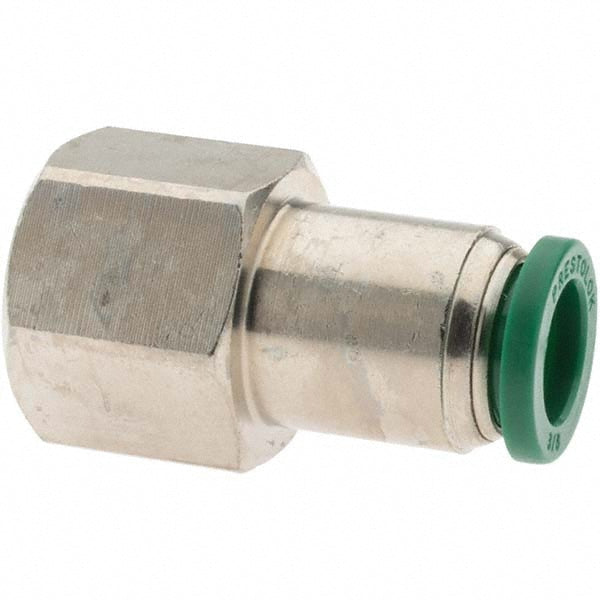 Parker 14242 Push-To-Connect Tube to Female & Tube to Female NPT Tube Fitting 3/8" Thread, 3/8" OD