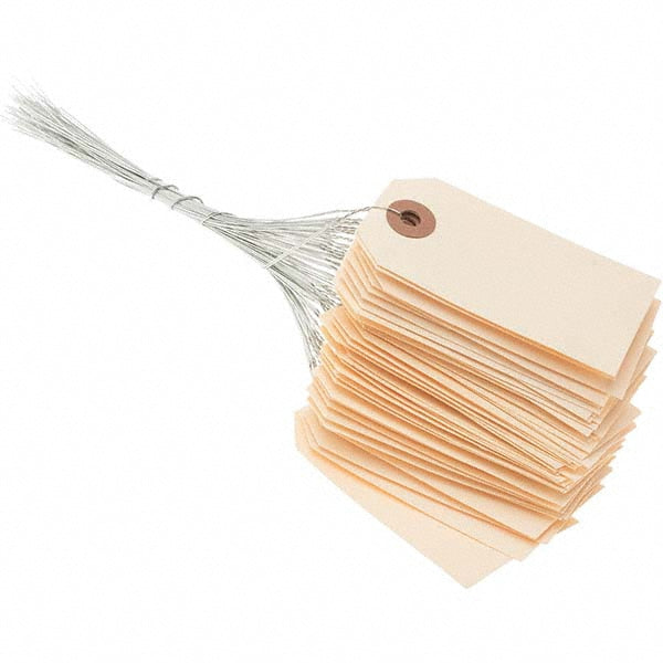 Value Collection C148902 Blank Tag 3-1/4'' High, Natural, Synthetic Paper