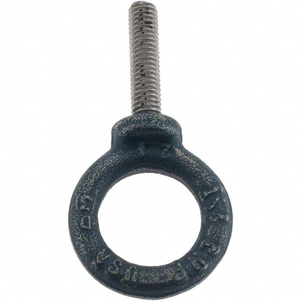 Value Collection RB58006-005B Fixed Lifting Eye Bolt With Shoulder, M6 x 1.00 Thread, Grade C-15 Steel