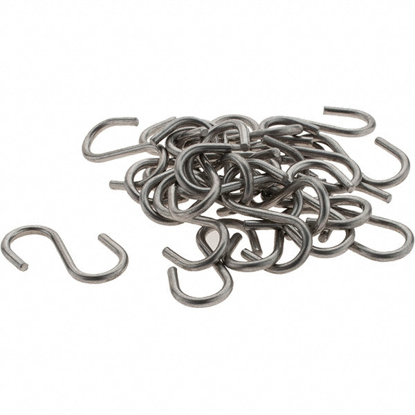 Value Collection A662020 25 Qty 1 Pack 304 Stainless Steel Uncoated S-Hook