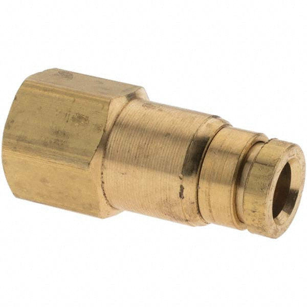 Parker BD-P00009 Push-To-Connect Tube to Female & Tube to Female NPT Tube Fitting Female Connector, 1/8" Thread, 1/4" OD