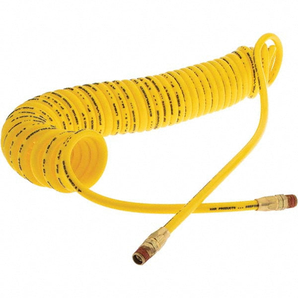 Value Collection KP84117 Coiled & Self Storing Hose 1/4" ID, 25' Long, Swivel
