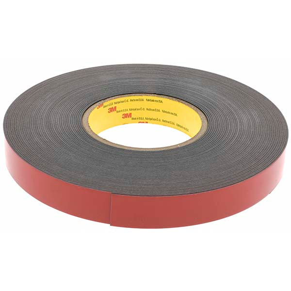 3M KP81127 Black Double-Sided Acrylic Foam Tape 7/8" Wide, 20 yd Long, 47 mil Thick, Acrylic Adhesive