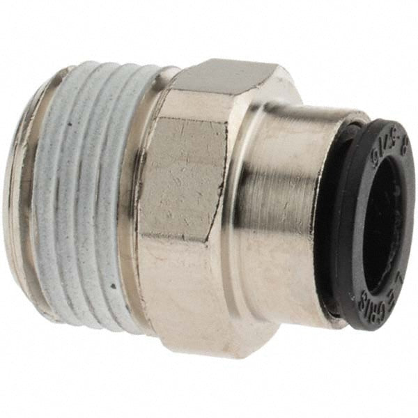 Parker KP23902 Push-To-Connect Tube to Male BSPT Tube Fitting Connector, 3/8" Thread, 5/16" OD