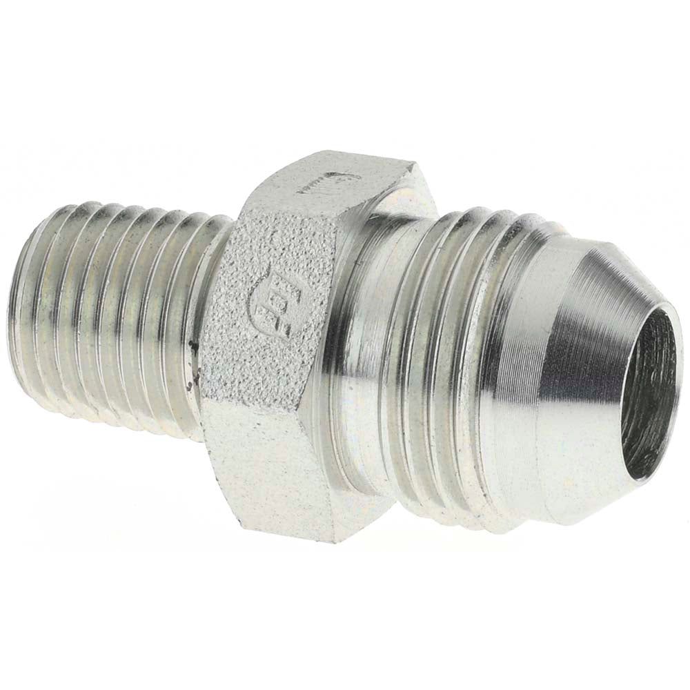 Brennan 16311 Steel Flared Tube Connector 1/2" Tube OD, 3/4-16 x 1/4-18 Thread, 37 ° Flared Angle