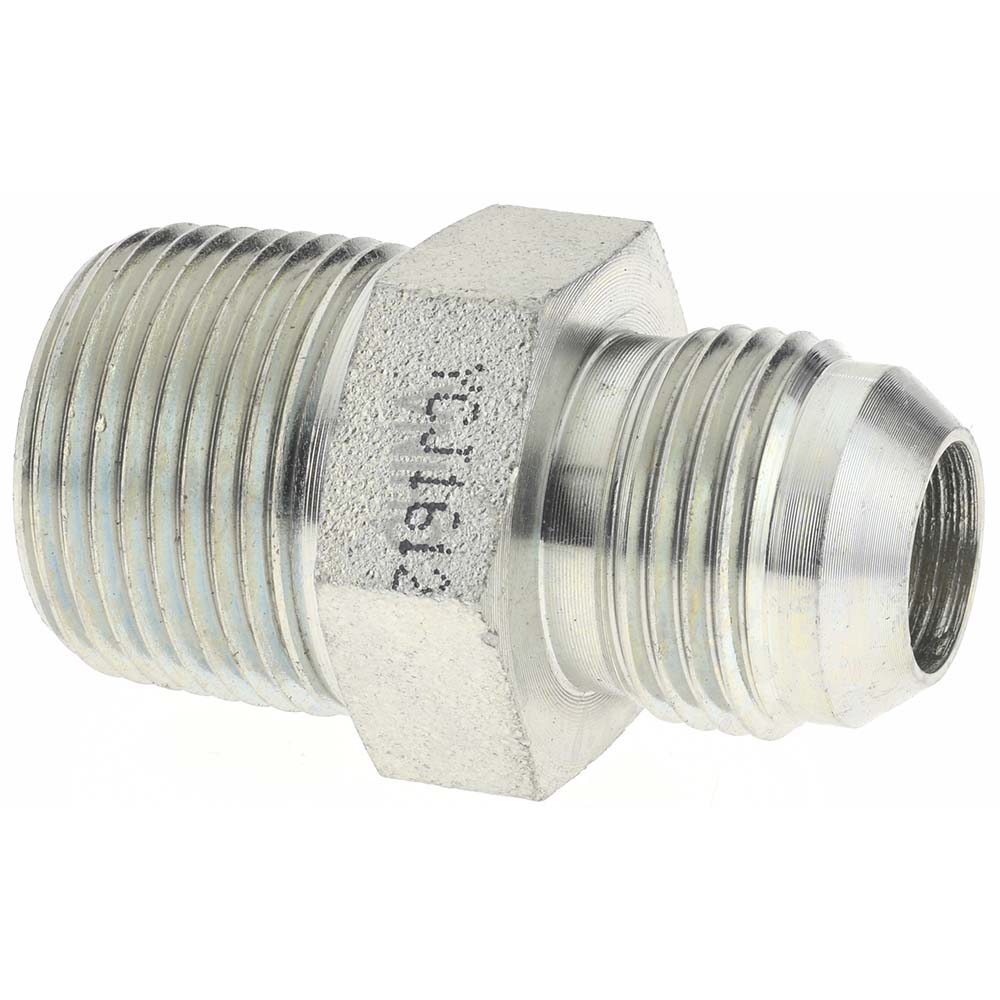 Brennan 16317 Steel Flared Tube Connector 5/8" Tube OD, 7/8-14 x 3/4-14 Thread, 37 ° Flared Angle