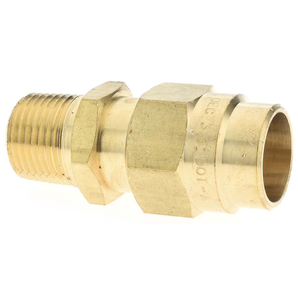 Anderson Metals 2104 1/2, Reusable Hose Male Fitting
