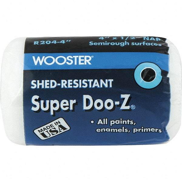 Wooster Brush R204-4 Paint Roller Cover 1/2" Nap, 4" Wide