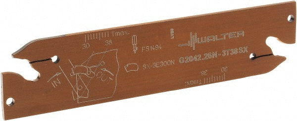 Walter 6424577 G2042 N Double End Neutral Indexable Cutoff Blade