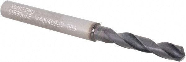 Sumitomo U101044 Screw Machine Length Drill Bit 4.80 mm (0.1890) Dia, 135 deg, Solid Carbide