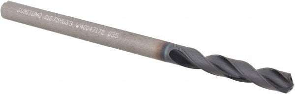 Sumitomo U101043 Screw Machine Length Drill Bit 3/16" (0.1875) Dia, 135 deg, Solid Carbide