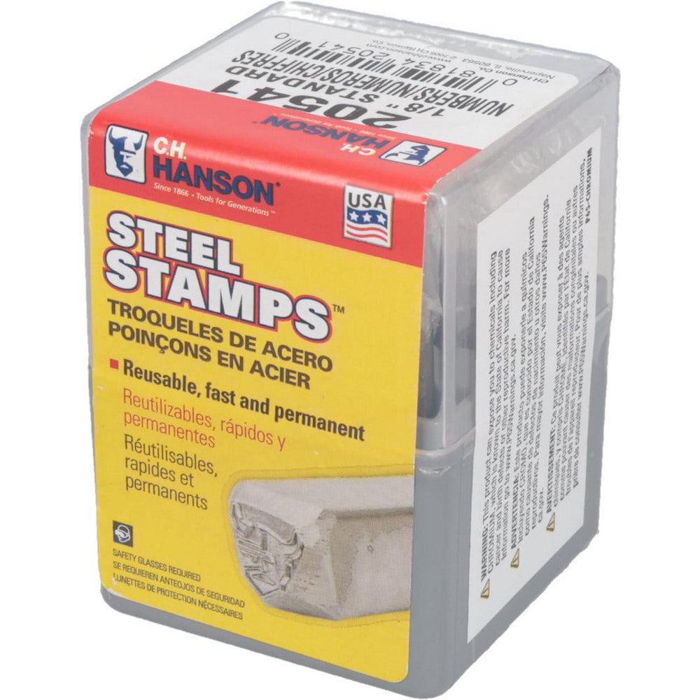 C.H. Hanson 20541 Standard Stamp Set 1/8" Character, 9 pc