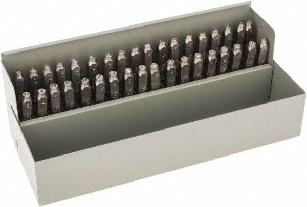 C.H. Hanson 21625 Heavy-Duty Stamp Set 1/8" Character, 36 pc