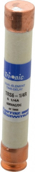 Ferraz Shawmut TRS6-1/4R General Purpose Fuse Time Delay, RK5, 6.25 A