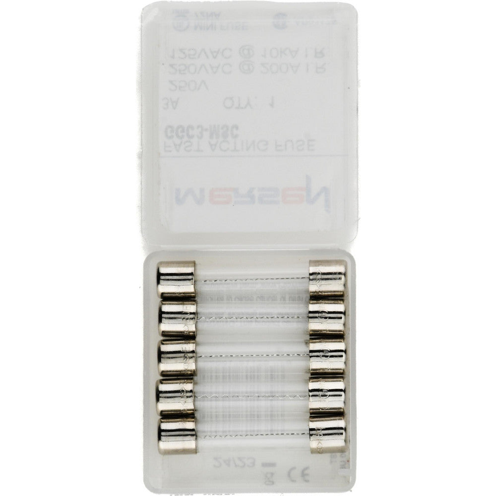 Ferraz Shawmut GGC3-MSC Cylindrical Fast-Acting Fuse 3 A, 1-1/4" OAL, 1/4" Dia