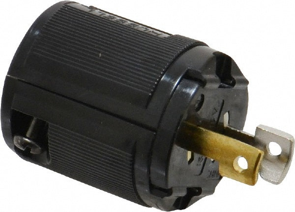 Hubbell Wiring Device-Kellems HBL7465V Locking Inlet Plug, Industrial, ML-1P, 125V, Black