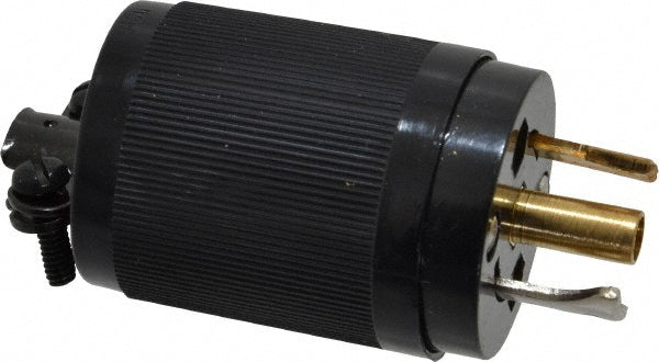 Hubbell Wiring Device-Kellems HBL7594 Locking Inlet Plug, Industrial, ML-2P, 125V, Black