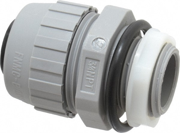 Hubbell Wiring Device-Kellems P075NGYA Conduit Connector For Liquid-Tight, Thermoplastic, 3/4" Trade Size