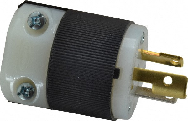 Hubbell Wiring Device-Kellems HBL4770C Locking Inlet Plug, Industrial, L7-15P, 277V, Black & White