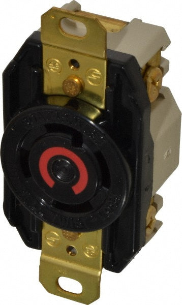 Hubbell Wiring Device-Kellems HBL2730 480 VAC, 30 Amp, L16-30R NEMA, Self Grounding Receptacle