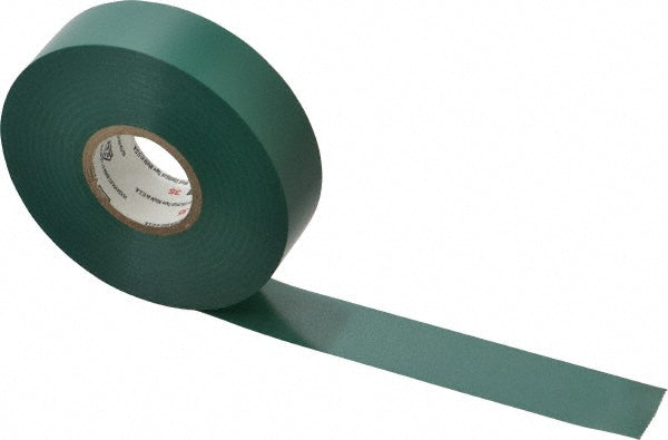 3M 7000006098 Electrical Tape 3/4" Wide, 66' Long, 7 mil Thick, Green