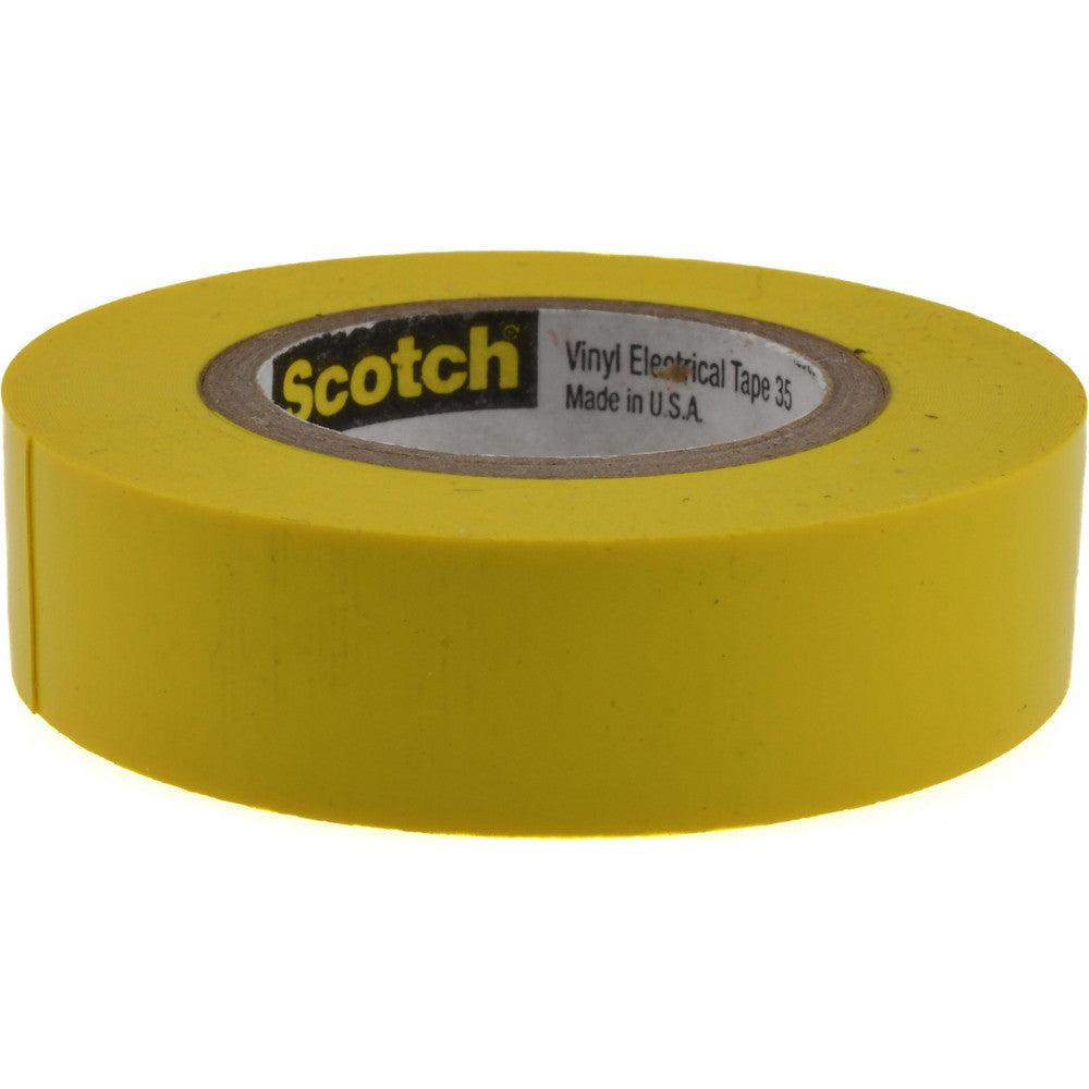 3M 7000058435 Electrical Tape 1/2" Wide, 20' Long, 7 mil Thick, Yellow