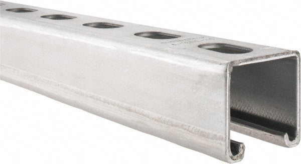 Thomas & Betts A1200HS 10PG 10' Long x 1-5/8" Wide x 1-5/8" High, 12 Gauge, Strip Steel, Half Slot Framing Channel & Strut