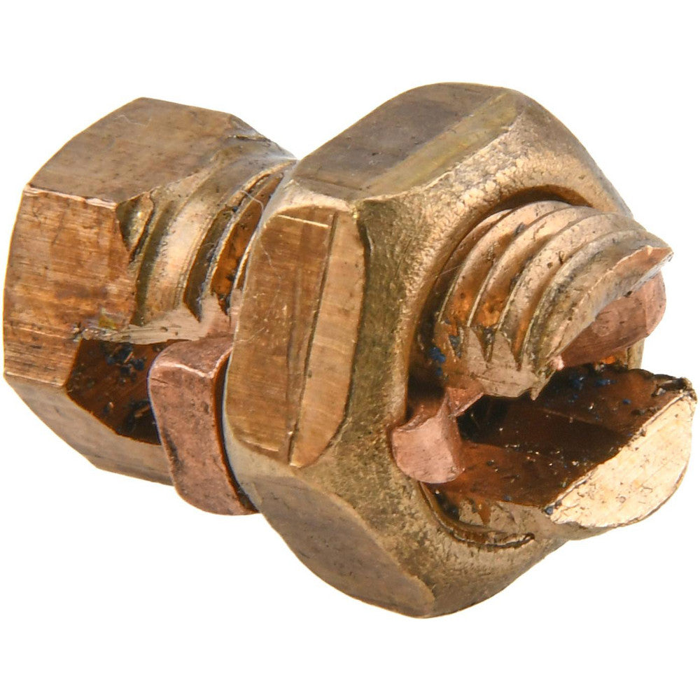 Thomas & Betts 6H 8 to 6 AWG, Copper Wire Compatible, Copper Alloy, Hex Split Bolt Connector