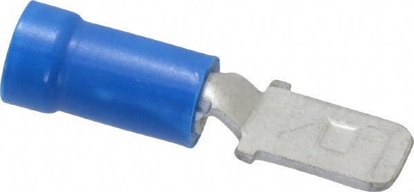 Thomas & Betts 14RB-250T Wire Disconnect Male, Blue, Vinyl, 16-14 AWG, 1/4" Tab Width