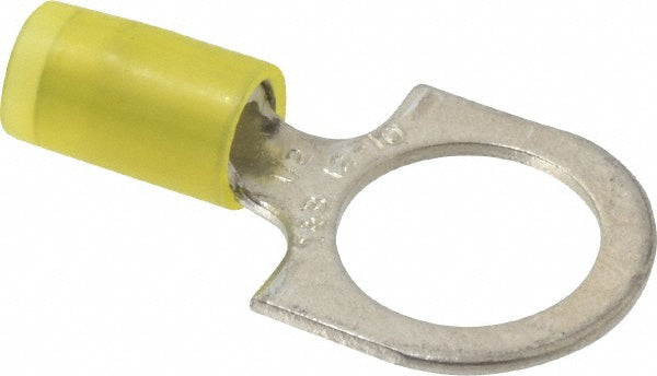 Thomas & Betts RC10-12 D Shaped Ring Terminal Partially Insulated, 12 to 10 AWG, Crimp Connection