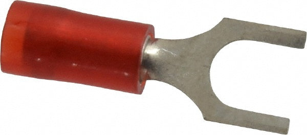 Thomas & Betts RA18-10F Standard Fork Terminal Red, Nylon, Partially Insulated, #10 Stud, Crimp
