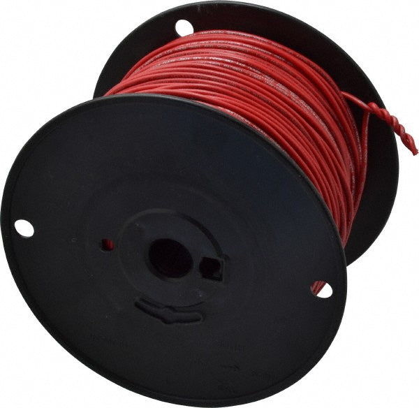 Southwire 411010504 Machine Tool Wire 18 AWG, Red, 500' Long, Polyvinylchloride, 0.108" OD