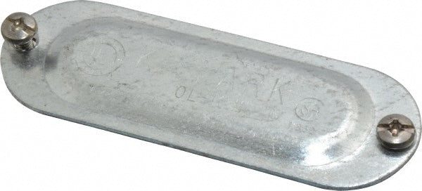 Hubbell Killark OL-10M 1/2" Trade, Steel Conduit Body Cover Plate