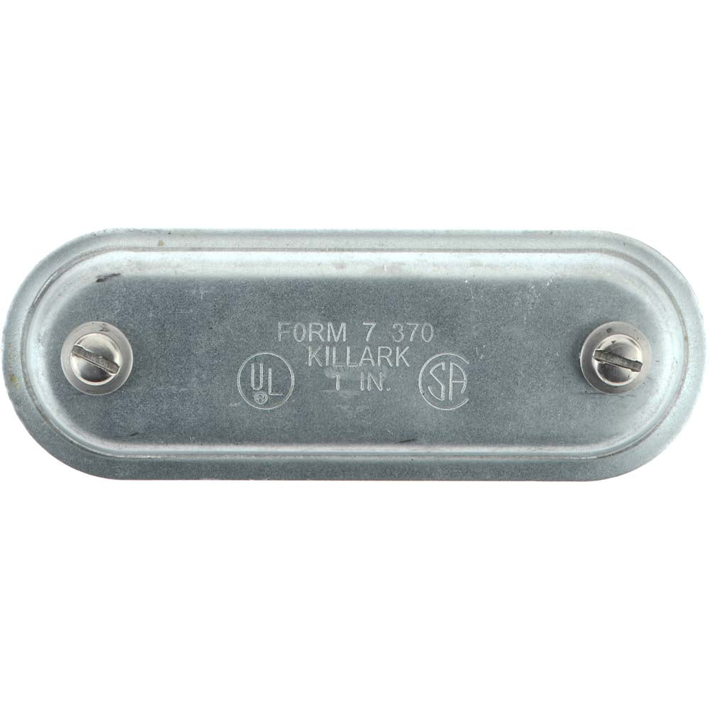 Hubbell Killark 370 1" Trade, Steel Conduit Body Cover Plate