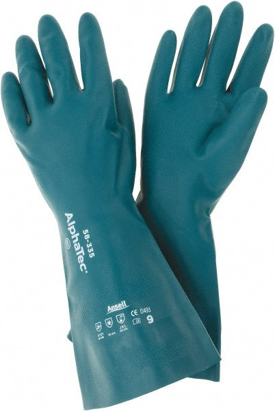 Ansell 284977 Series 58-335 Chemical Resistant Gloves Size Large, 17.00 Thick, Nitrile, Nitrile, Supported,