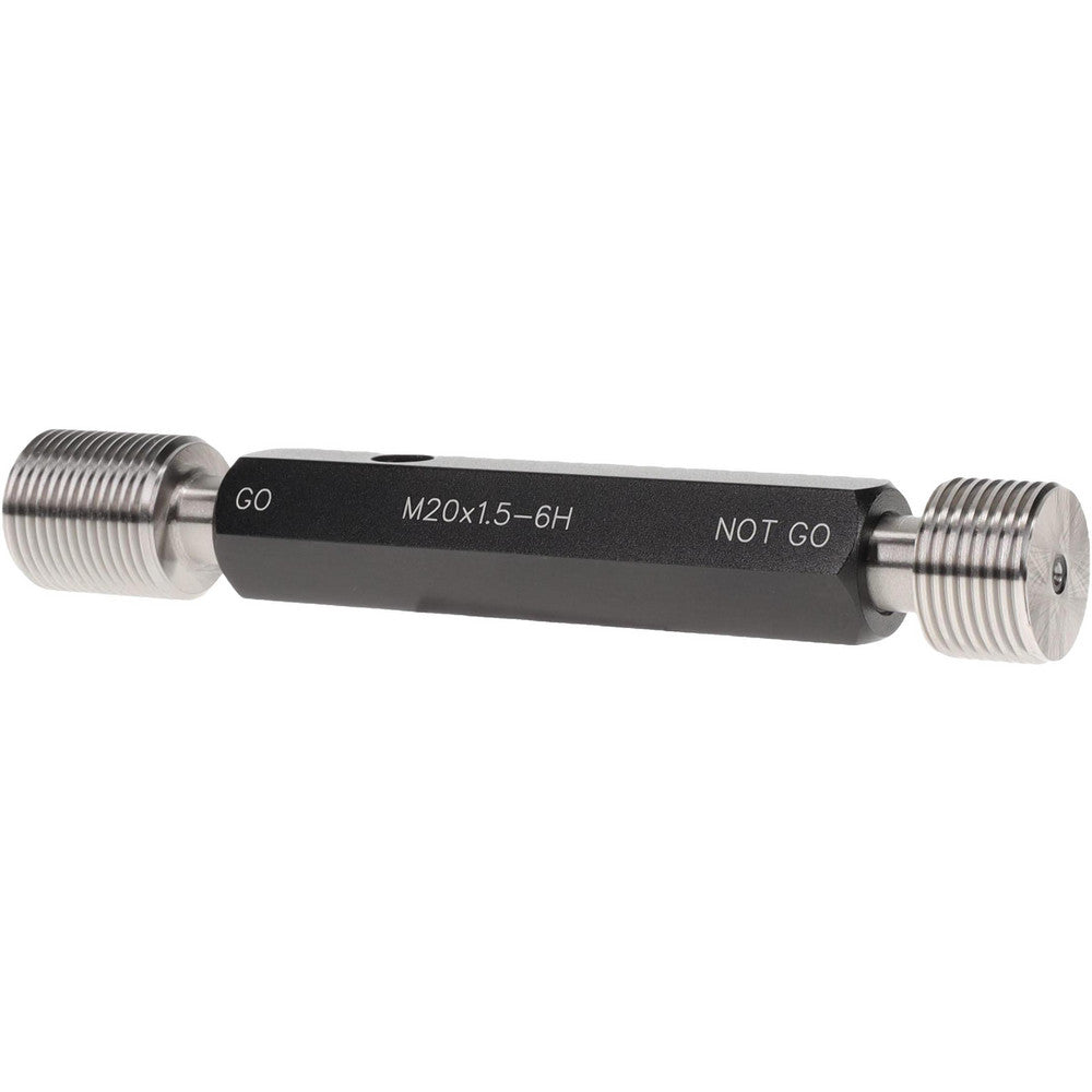 SPI 37-202-9 Plug Thread Gage M20x1.5 Thread, 6H Class, Double End, Go & No Go